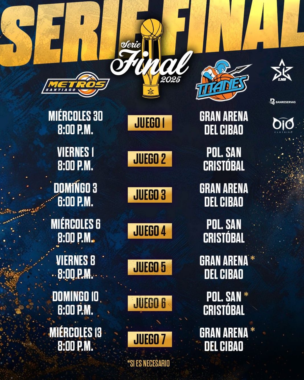 la-lnb-dio-a-conocer-calendario-serie-final-2025,-metros-vs-titanes