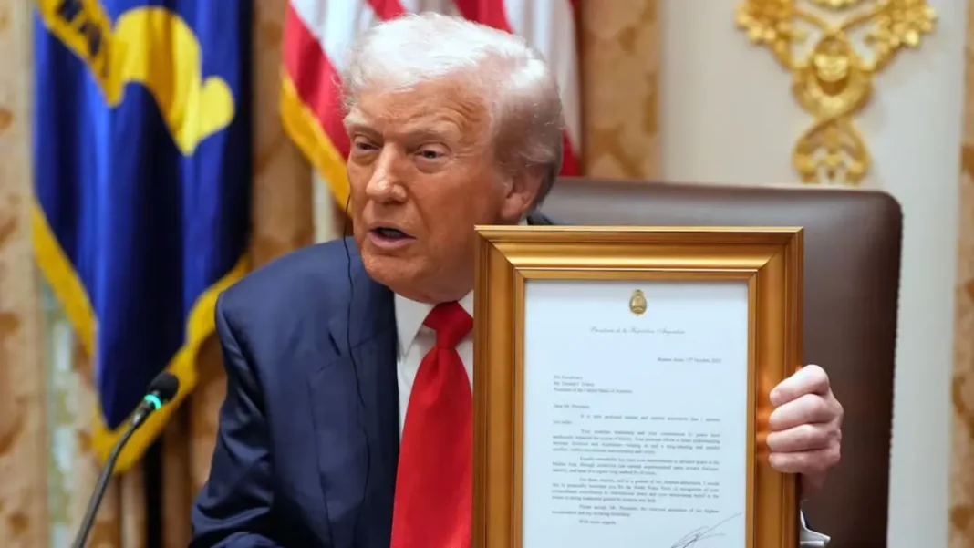 milei-entrega-a-trump-agradecimiento-de-familias-de-rehenes-argentinos-liberados-en-gaza