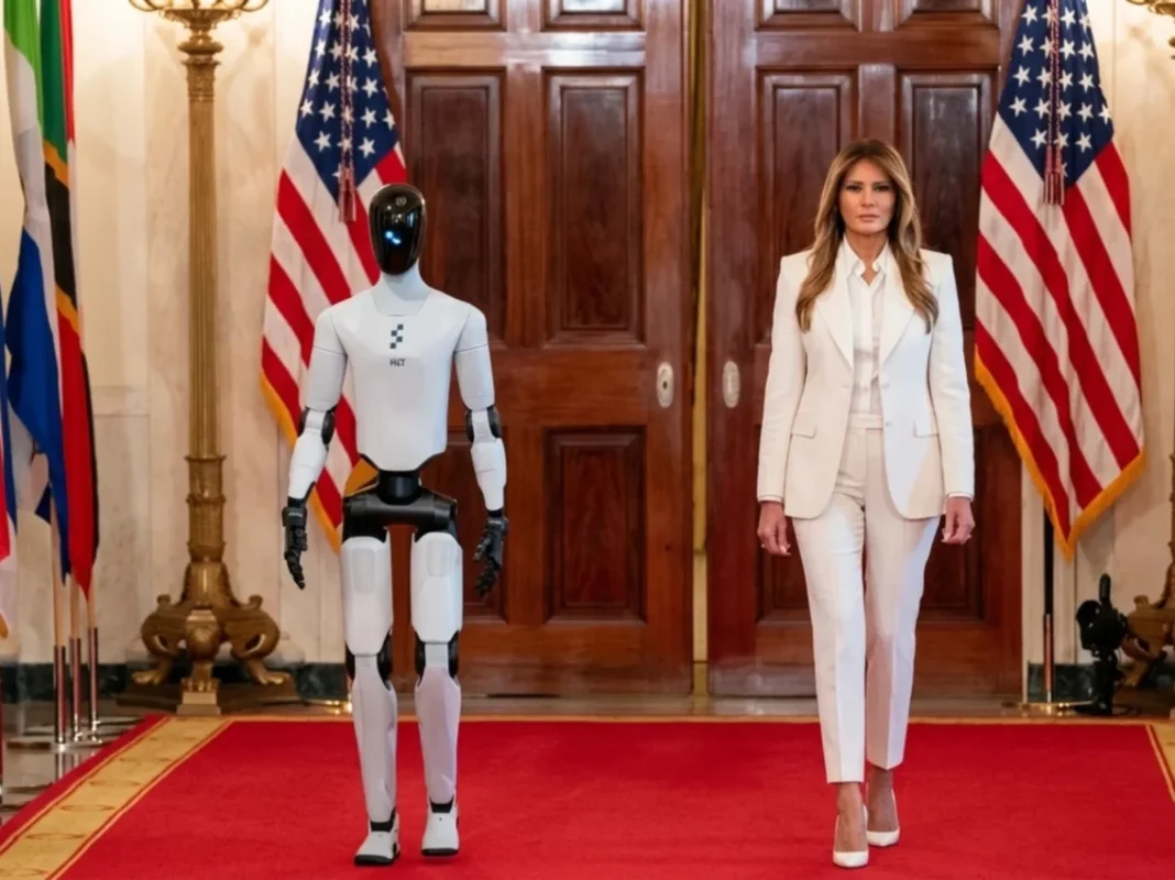 melania-trump-y-un-sorprendente-robot-humanoide-en-la-casa-blanca melania-trump-y-un-sorprendente-robot-humanoide-en-la-casa-blanca