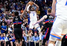 Gilgeous amplia récord con 47 puntos, guia el Thunder ante los Pistons . OPtros resultados gilgeous-amplia-record-con-47-puntos,-guia-el-thunder-ante-los-pistons.-optros-resultados