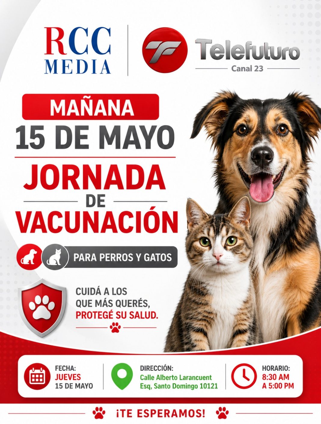 rcc-media-y-telefuturo-realizaran-jornada-de-vacunacion-para-mascotas